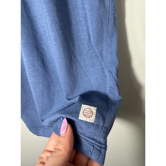 Marine Layer Signature Sea Change Crew Tee Vintage Indigo S - Picture 4 of 5